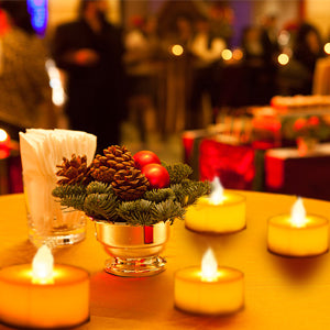LED Candles 48/24/12 Pack Battery Operated Candles Batteries Lights Candles to Create Warm Ambiance Naturally Flickering Bright